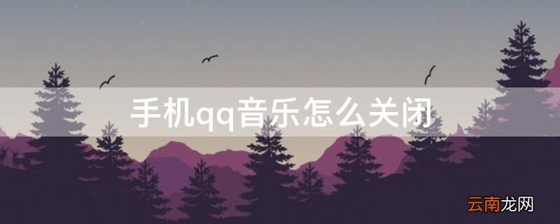 手机qq音乐怎么关闭 手机qq音乐怎么关闭自动播放音乐