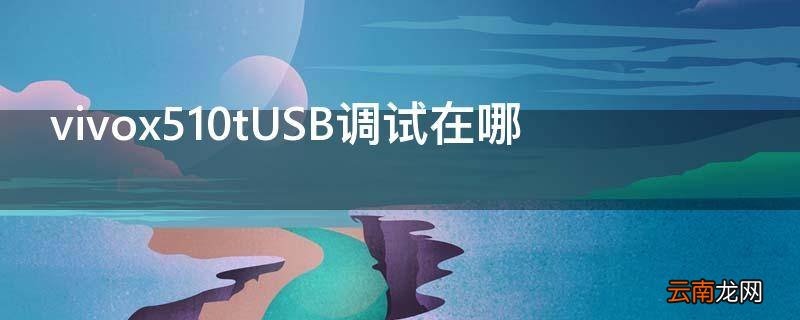 vivox510tUSB调试在哪