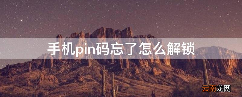 安卓pin码忘记了怎么解锁 手机pin码忘了怎么解锁