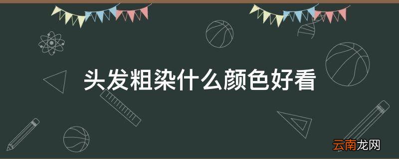头发粗染什么颜色好看