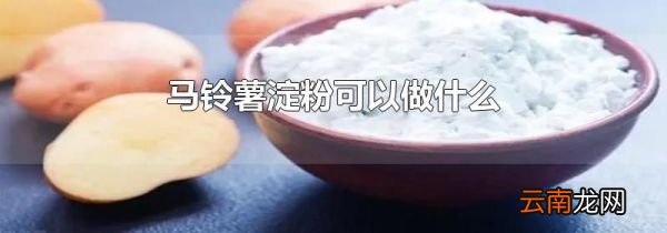 马铃薯淀粉可以做什么