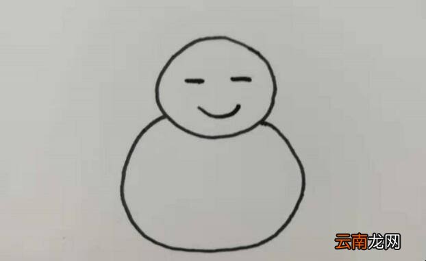 雪人简笔画怎么画