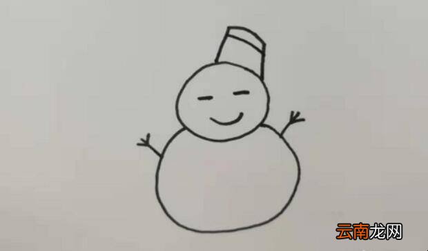 雪人简笔画怎么画