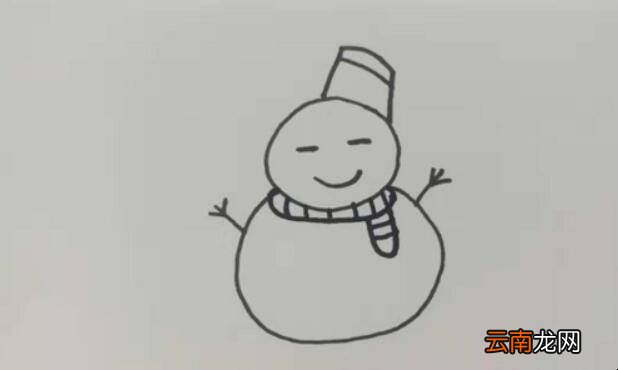 雪人简笔画怎么画