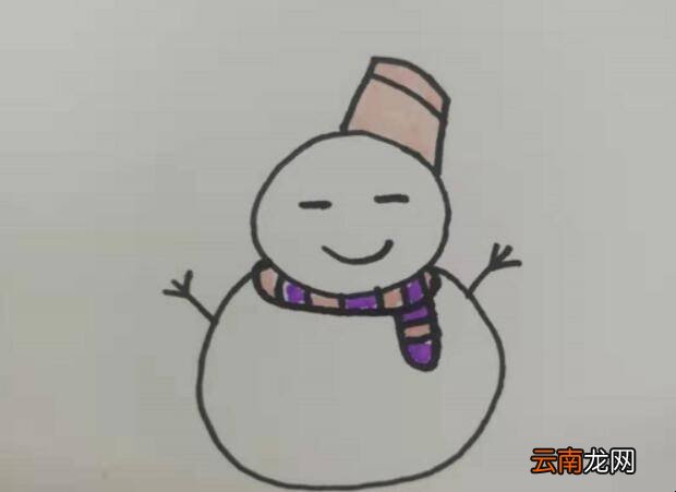 雪人简笔画怎么画