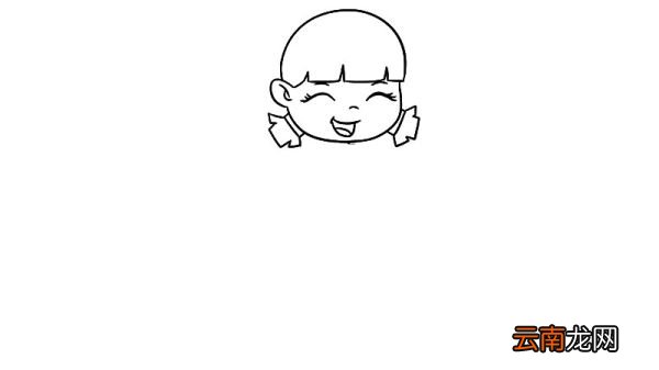 拄拐杖的小女孩简笔画怎么画拄拐杖的小女孩简笔画画法