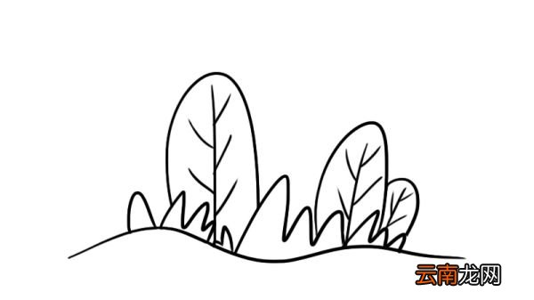 春天的景色简笔画