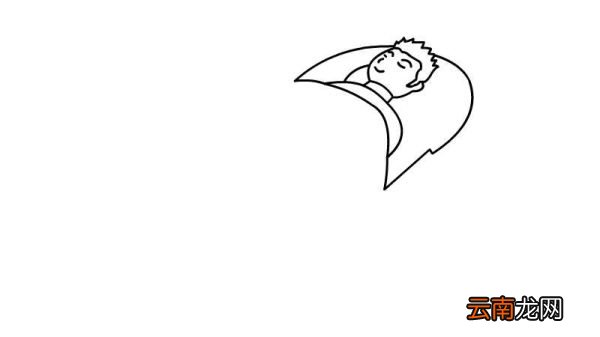 睡袋简笔画 睡袋的画法