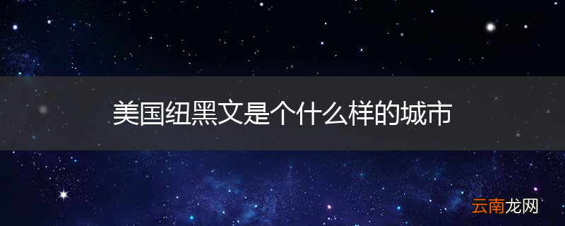美国纽黑文是个什么样的城市