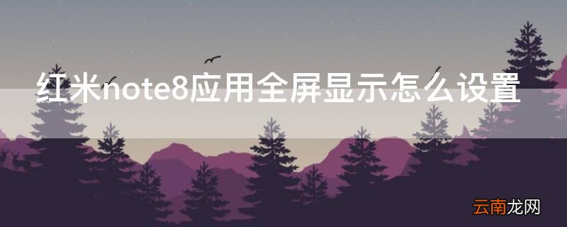 红米note8应用全屏显示怎么设置 小米note8来电显示怎么设置全屏