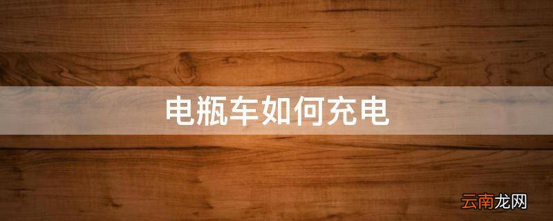 电瓶车如何充电