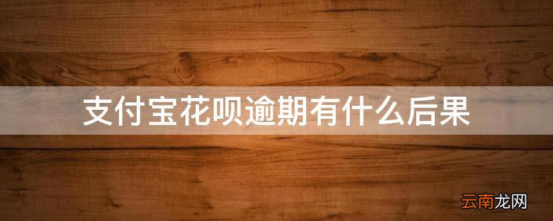 支付宝花呗逾期有什么后果