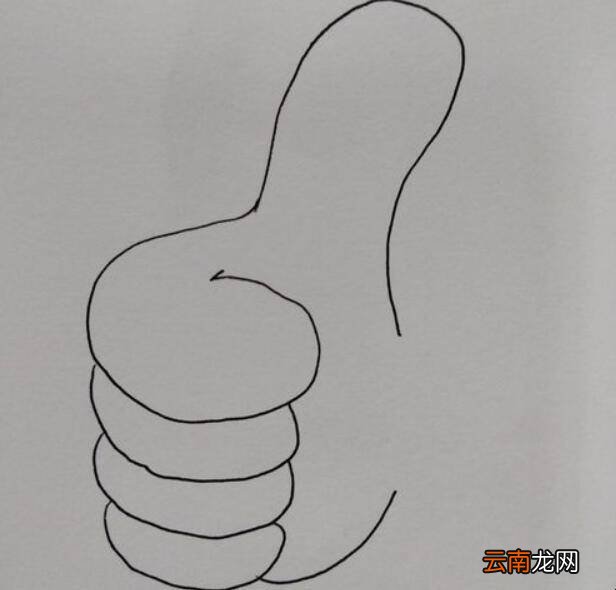 大拇指儿童简笔画法是什么