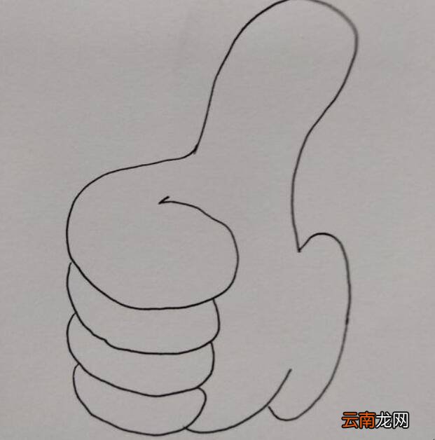 大拇指儿童简笔画法是什么