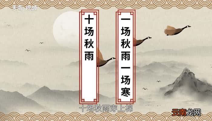 一场秋雨一场寒的下一句 一场秋雨一场寒下一句是什么