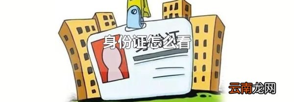 身份证怎么看