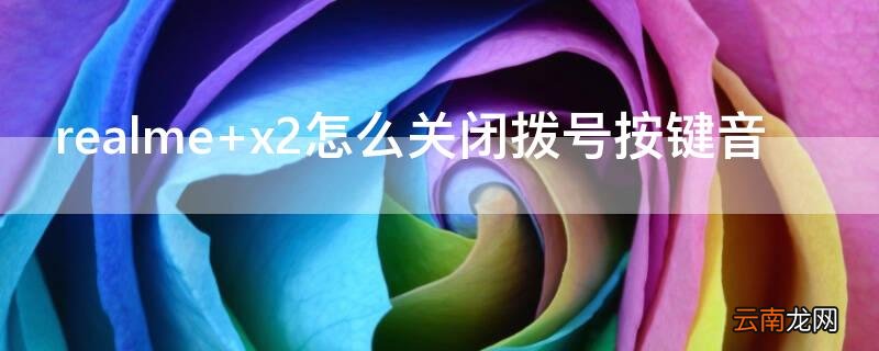 realme x2怎么关闭拨号按键音
