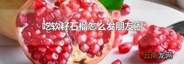 吃软籽石榴怎么发朋友圈