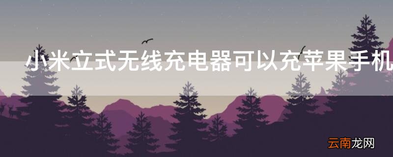 小米立式无线充电器可以充iPhone手机吗