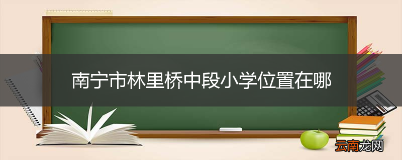 南宁市林里桥中段小学位置在哪