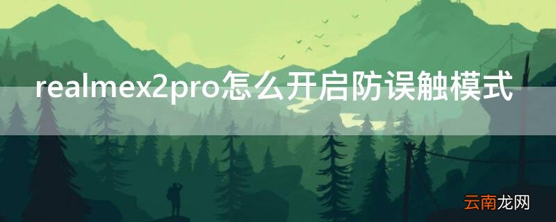 realmex2pro断触 realmex2pro怎么开启防误触模式