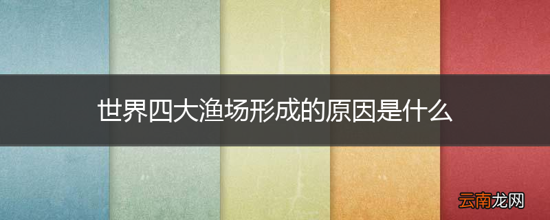 世界四大渔场形成的原因是什么