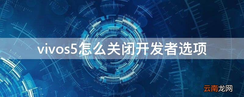 vivos6怎么关闭开发者选项 vivos5怎么关闭开发者选项