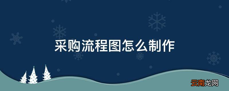 采购流程图怎么制作