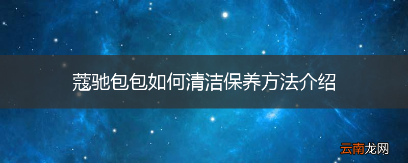 蔻驰包包如何清洁保养方法介绍