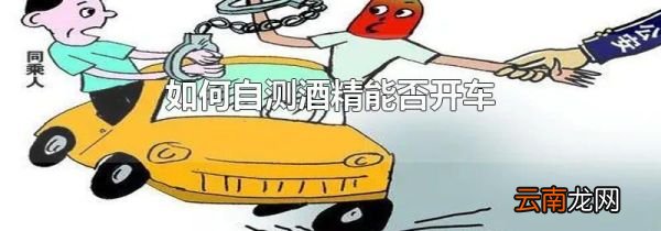 如何自测酒精能否开车