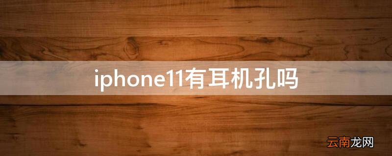 iphone11有耳机插孔吗 iPhone11有耳机孔吗