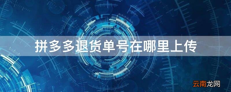 拼多多退货单号在哪里上传视频 拼多多退货单号在哪里上传