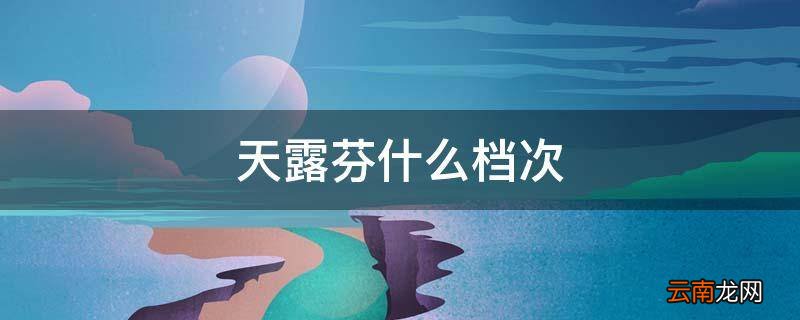 天露芬什么档次