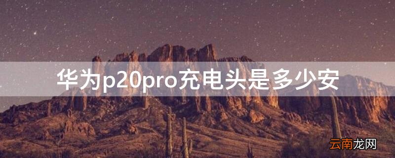 华为p20pro充电头是多少安 p20pro充电器多少毫安