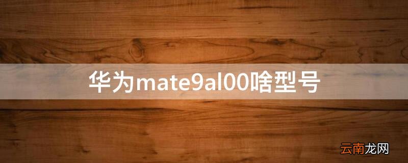 华为mate9al00啥型号 华为mate9al00价格
