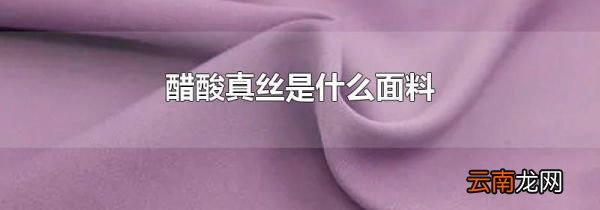 醋酸真丝是什么面料