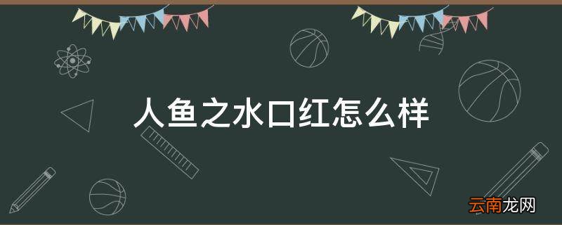 人鱼之水口红怎么样