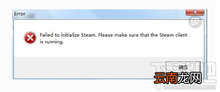 failed to initialize steam是什么意思?