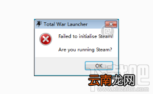 failed to initialize steam是什么意思?