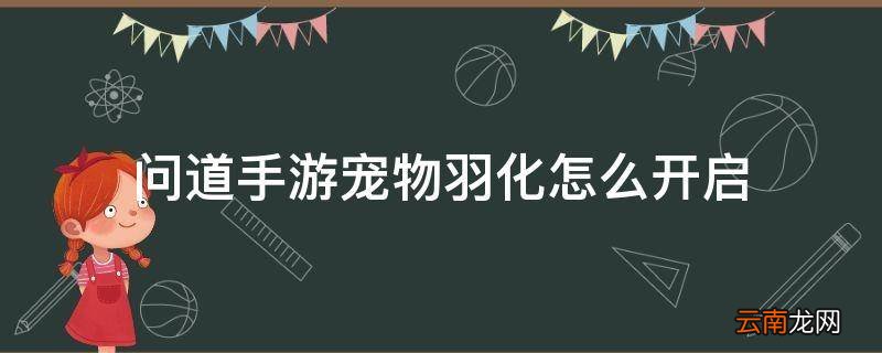 问道手游宠物羽化怎么开启