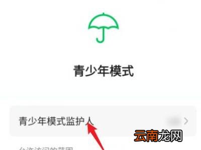 青少年模式监护人怎么取消