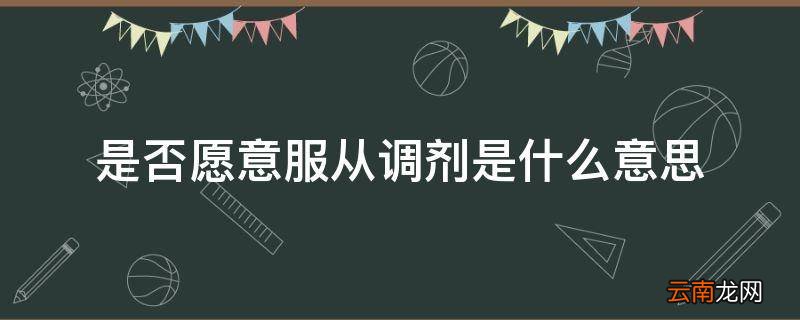 是否愿意服从调剂是什么意思