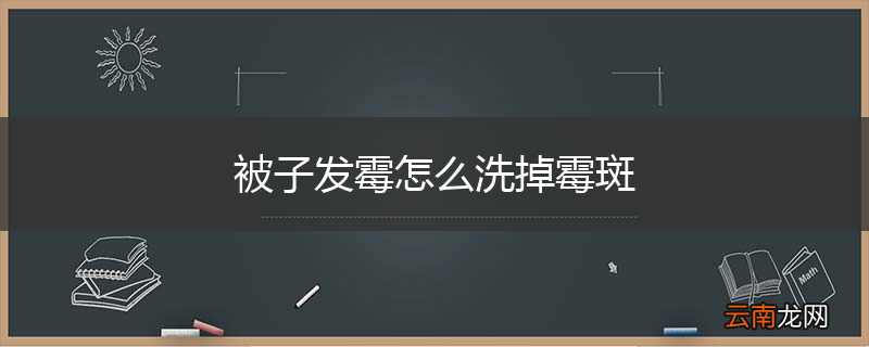 被子发霉怎么洗掉霉斑