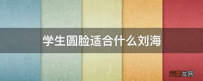 学生圆脸适合什么刘海