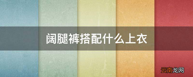 阔腿裤搭配什么上衣