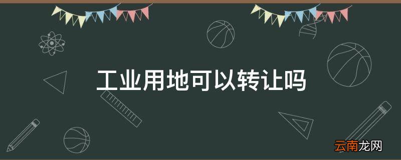 工业用地可以转让吗