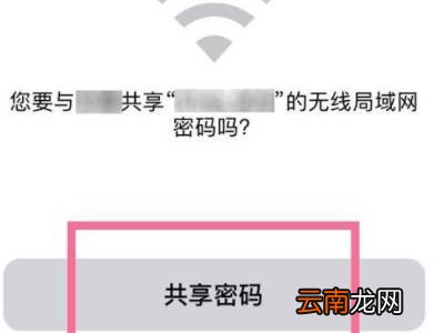 wifi密码怎么共享给别人苹果手机