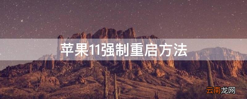 iphone 11强制重启方法 iPhone11强制重启方法