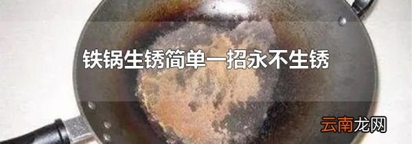 铁锅生锈简单一招永不生锈