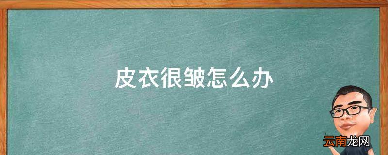 皮衣很皱怎么办